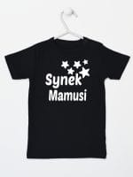synek mamusi z gwiazdkami koszulka z krótkim rękawem kolor czarny 069