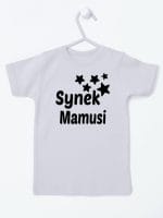 synek mamusi z gwiazdkami koszulka z krótkim rękawem kolor szary 069