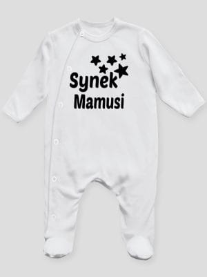 synek mamusi z gwiazdkami pajacyk śpioszek ze stópkami 069