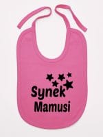 synek mamusi z gwiazdkami śliniak niemowlęcy kolor ciemny różowy 069 synek mamusi z gwiazdkami śliniak niemowlęcy kolor ciemny różowy 069