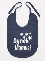 synek mamusi z gwiazdkami śliniak niemowlęcy kolor granatowy 069 synek mamusi z gwiazdkami śliniak niemowlęcy kolor granatowy 069