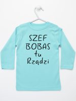 szef bobas tu rządzi koszulka z długim rękawem kolor miętowy 247 szef bobas tu rządzi koszulka z długim rękawem kolor miętowy 247
