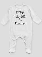 szef bobas tu rządzi pajacyk śpioszek ze stópkami 247 szef bobas tu rządzi pajacyk śpioszek ze stópkami 247