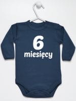sześć miesięcy body z długim rękawem kolor granatowy 018