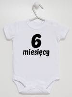 sześć miesięcy body z krótkim rękawem kolor biały 018