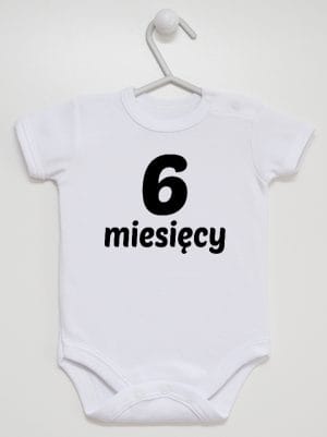 sześć miesięcy body z krótkim rękawem kolor biały 018