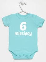 sześć miesięcy body z krótkim rękawem kolor miętowy 018