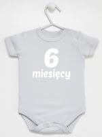 sześć miesięcy body z krótkim rękawem kolor szary 018