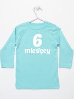 sześć miesięcy koszulka z długim rękawem kolor miętowy 018