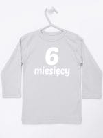sześć miesięcy koszulka z długim rękawem kolor szary 018