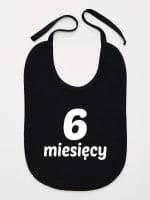 sześć miesięcy śliniak niemowlęcy kolor czarny 018