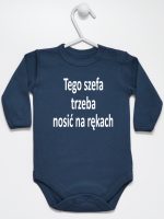 tego szefa trzeba nosić na rękach body z długim rękawem kolor granatowy 132