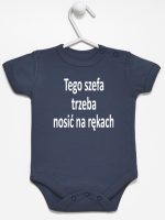 tego szefa trzeba nosić na rękach body z krótkim rękawem kolor granatowy 132