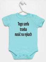 tego szefa trzeba nosić na rękach body z krótkim rękawem kolor miętowy 132