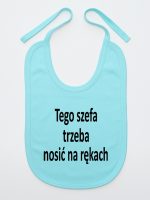 tego szefa trzeba nosić na rękach śliniak niemowlęcy kolor miętowy 132 tego szefa trzeba nosić na rękach śliniak niemowlęcy kolor miętowy 132