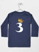 trójka z korona na trzecie urodziny koszulka z długim rękawem kolor granatowy 258 trójka z korona na trzecie urodziny koszulka z długim rękawem kolor granatowy 258