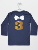 trójka z muszką na trzecie urodziny koszulka z długim rękawem kolor granatowy 221 trójka z muszką na trzecie urodziny koszulka z długim rękawem kolor granatowy 221