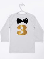 trójka z muszką na trzecie urodziny koszulka z długim rękawem kolor szary 221 trójka z muszką na trzecie urodziny koszulka z długim rękawem kolor szary 221