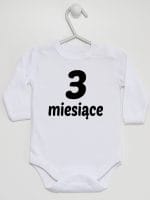 trzy miesiące body z długim rękawem kolor biały 015 trzy miesiące body z długim rękawem kolor biały 015