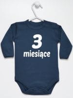 trzy miesiące body z długim rękawem kolor granatowy 015 trzy miesiące body z długim rękawem kolor granatowy 015