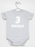 trzy miesiące body z krótkim rękawem kolor szary 015 trzy miesiące body z krótkim rękawem kolor szary 015