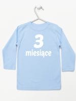 trzy miesiące koszulka z długim rękawem kolor błękitny 015