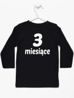 trzy miesiące koszulka z długim rękawem kolor czarny 015