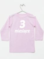 trzy miesiące koszulka z długim rękawem kolor różowy 015