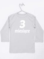 trzy miesiące koszulka z długim rękawem kolor szary 015
