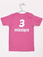 trzy miesiące koszulka z krótkim rękawem kolor ciemny różowy 015