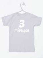 trzy miesiące koszulka z krótkim rękawem kolor szary 015