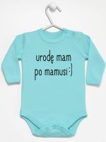 urodę mam po mamusi body z długim rękawem kolor miętowy 087 urodę mam po mamusi body z długim rękawem kolor miętowy 087