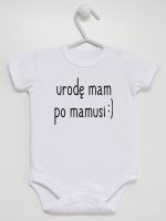 urodę mam po mamusi body z krótkim rękawem kolor biały 087 urodę mam po mamusi body z krótkim rękawem kolor biały 087