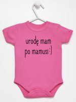 urodę mam po mamusi body z krótkim rękawem kolor ciemny rózowy 087 urodę mam po mamusi body z krótkim rękawem kolor ciemny rózowy 087