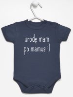 urodę mam po mamusi body z krótkim rękawem kolor granatowy 087 urodę mam po mamusi body z krótkim rękawem kolor granatowy 087
