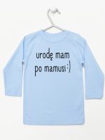urodę mam po mamusi koszulka z długim rękawem kolor błękitny 087