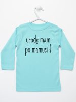 urodę mam po mamusi koszulka z długim rękawem kolor miętowy 087
