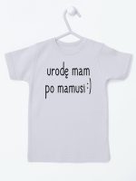 urodę mam po mamusi koszulka z krótkim rękawem kolor szary 087