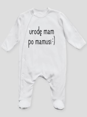 urodę mam po mamusi pajacyk śpioszek ze stópkami 087