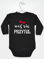 weż się przytul body z długim rękawem kolor czarny 209