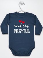 weż się przytul body z długim rękawem kolor granatowy 209