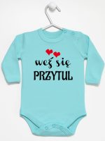 weż się przytul body z długim rękawem kolor miętowy 209