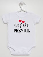 weż się przytul body z krótkim rękawem kolor biały 209