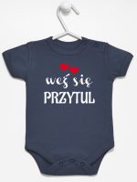 weż się przytul body z krótkim rękawem kolor granatowy 209