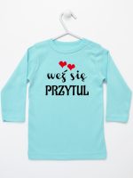 weż się przytul koszulka z długim rękawem kolor miętowy 209