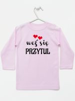 weż się przytul koszulka z długim rękawem kolor różowy 209