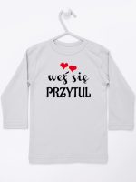 weż się przytul koszulka z długim rękawem kolor szary 209