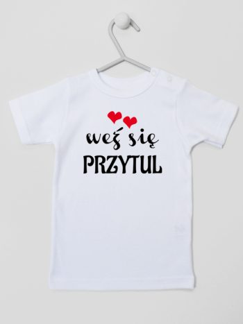 weż się przytul koszulka z krótkim rękawem kolor biały 209