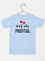 weż się przytul koszulka z krótkim rękawem kolor błękitny 209