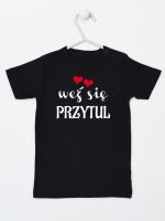 weż się przytul koszulka z krótkim rękawem kolor czarny 209